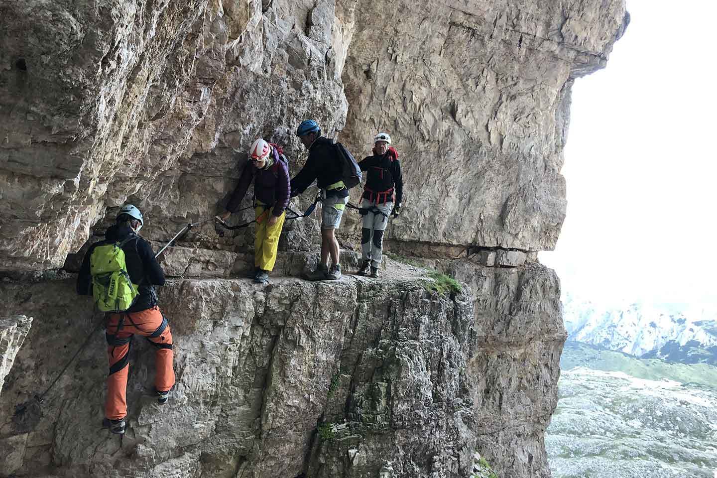 Ferrata De Luca-Innerkofler al Monte Paterno Ferrata De Luca-Innerkofler al Monte Paterno