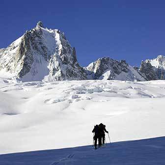 Mont Blanc Ski Mountaineering from Cosmiques Hut