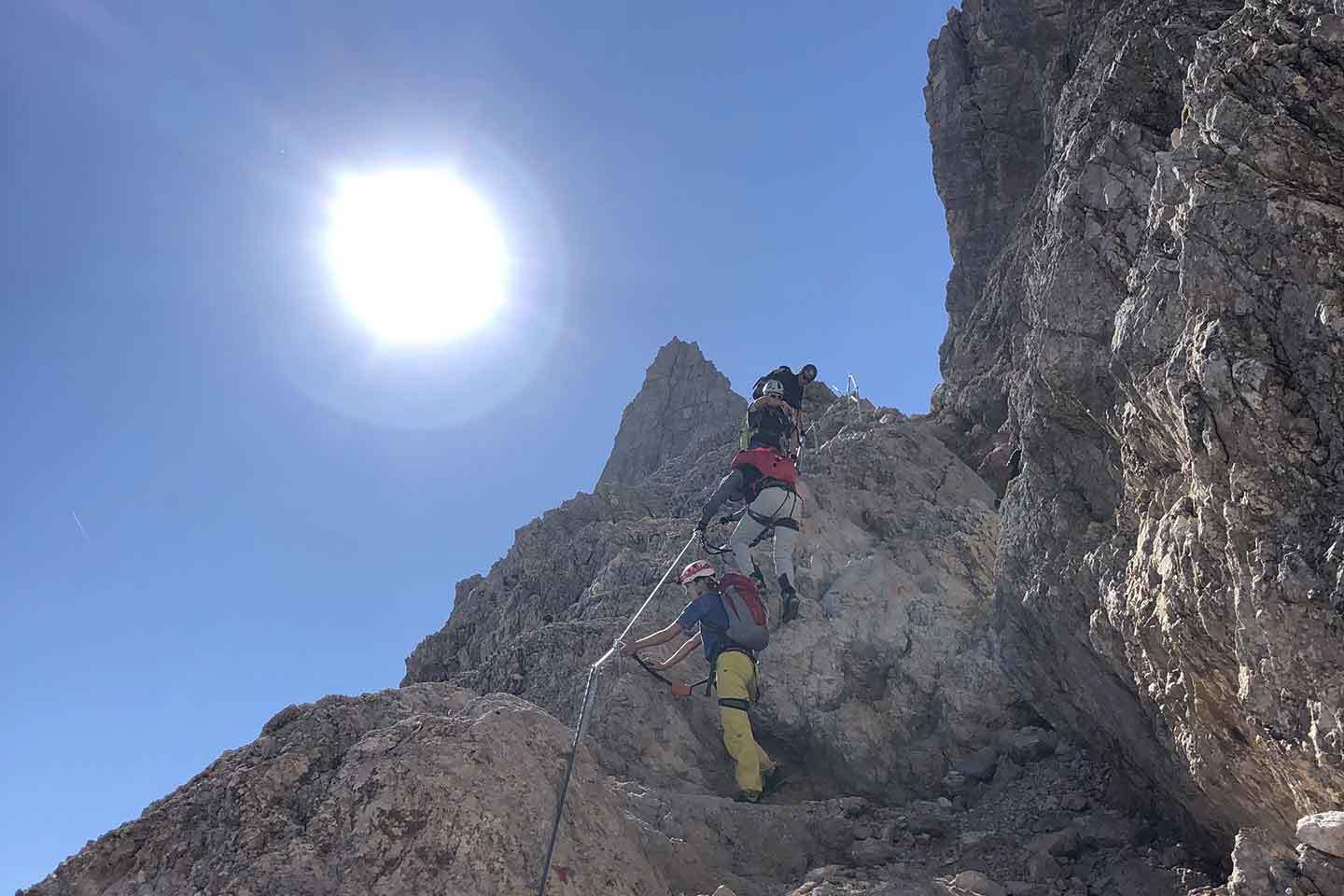 Ferrata De Luca-Innerkofler al Monte Paterno Ferrata De Luca-Innerkofler al Monte Paterno