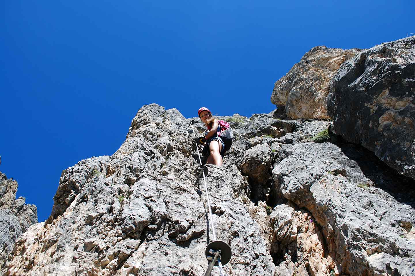 Via Ferrata Alpini to Col dei Bos