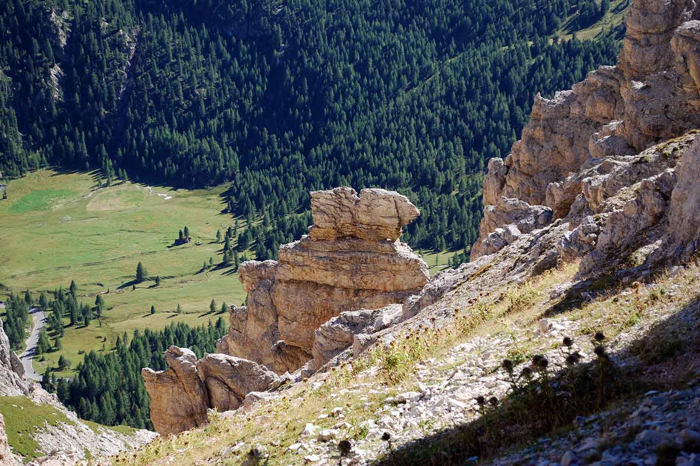 Via Ferrata Alpini to Col dei Bos