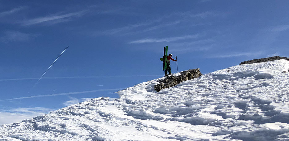 Ski Mountaineering in Aosta Valley to Aiguille des Angroniettes