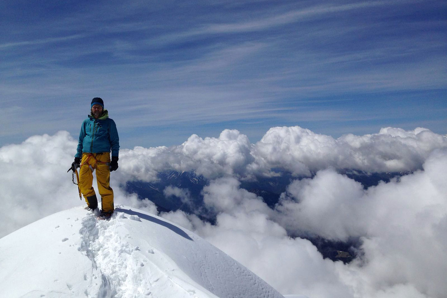 Ski Mountaineering to the Top of Antelao Mountain