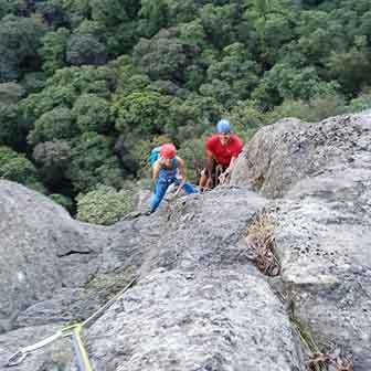 Bianchini Climbing Route in Rocca Pendice
