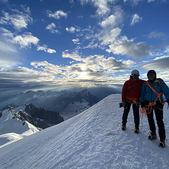 Via Cresta Brouillard al Monte Bianco
