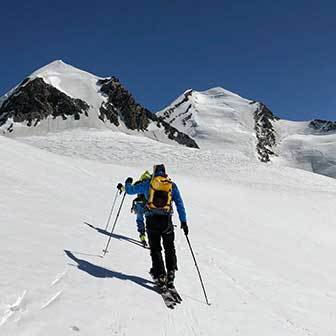 Ski Mountaineering to Pollux and Castor Mountains