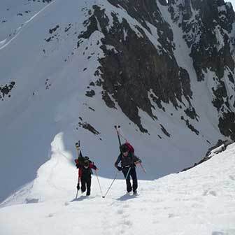 Ski Mountaineering to Cima Cece in the Lagorai Range