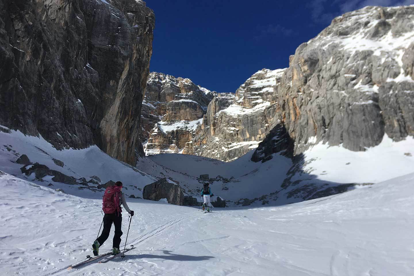 Ski Mountaineering to Croda Rossa d'Ampezzo, Forcella Colfiedo