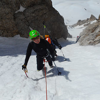 Ski Mountaineering to Mount Corno Grande, Canale Bissolati
