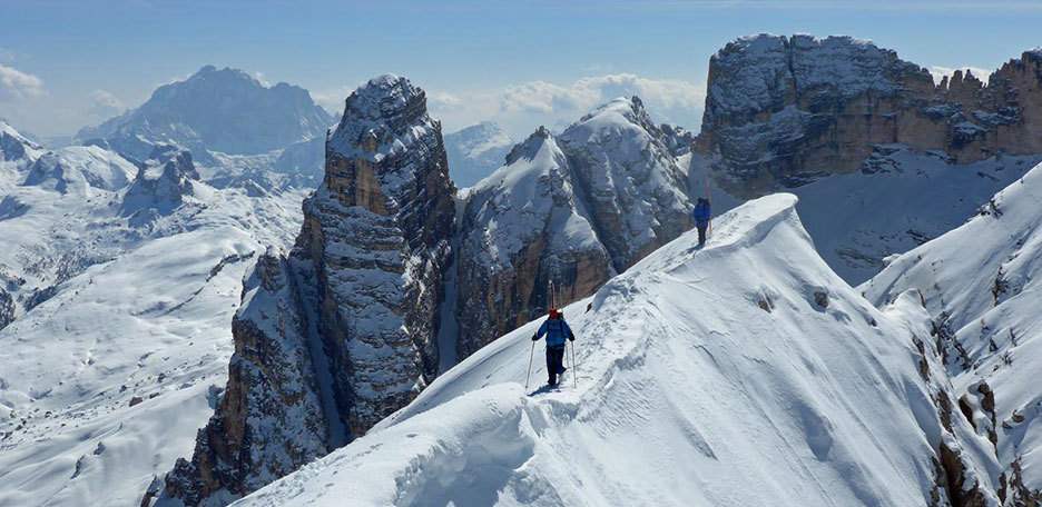 Ski Mountaineering Weekend in the Dolomites from Cortina to Braies