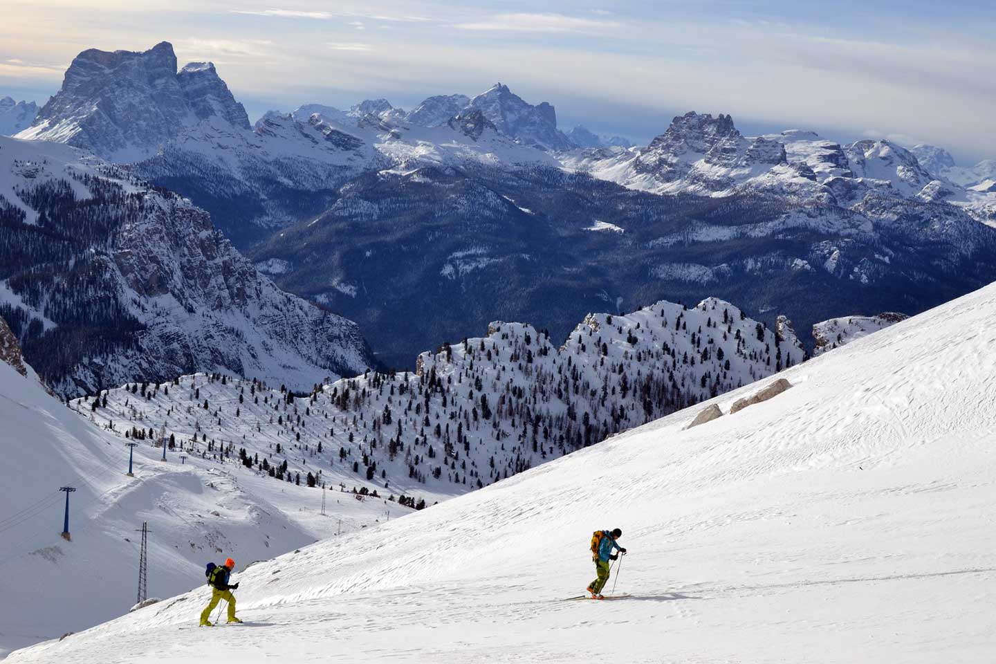 Ski Mountaineering to Creste Bianche in Mount Cristallo