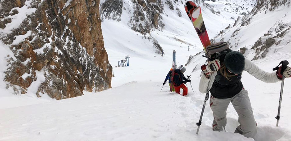 Sci Alpinismo alle Creste Bianche al Monte Cristallo