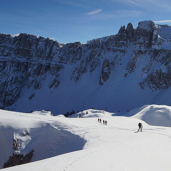 Sci Alpinismo alla Cima Dodici nel Gruppo Puez-Odle