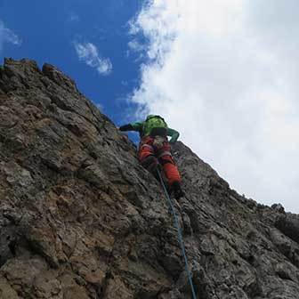 Eötvös Dimai Climbing Route at Tofana di Rozes