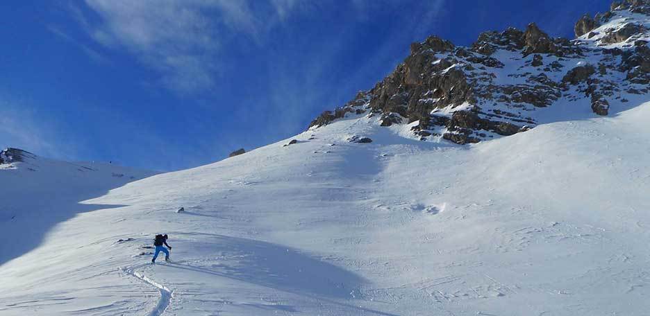 Sci Alpinismo al Col Bechèr nel Gruppo della Marmolada