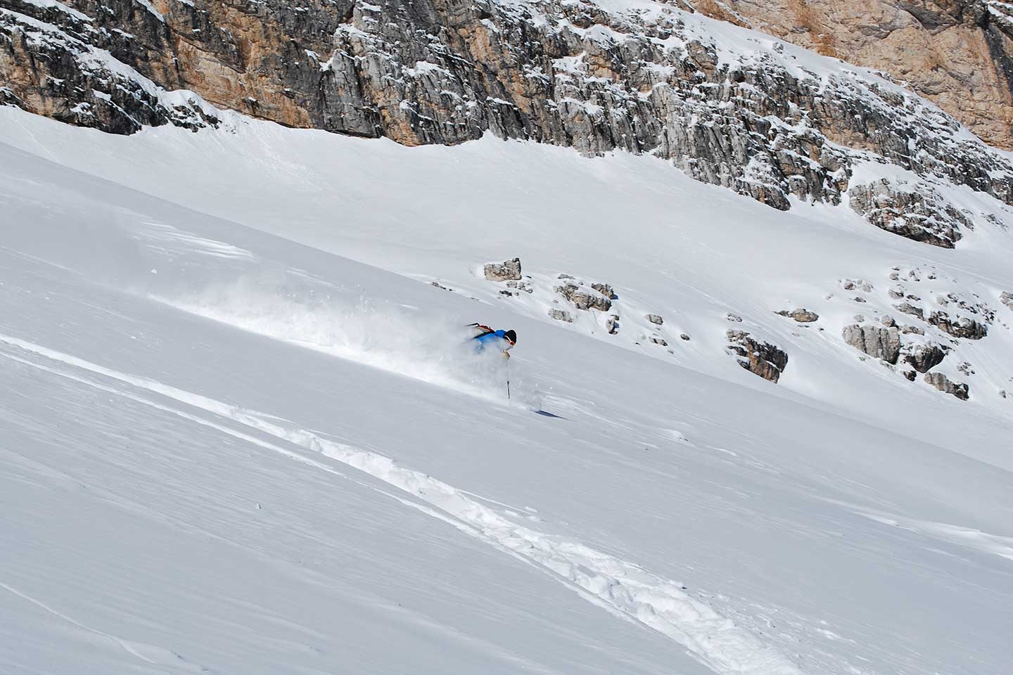 Ski Mountaineering to Forcella Grande in the Fanis Group