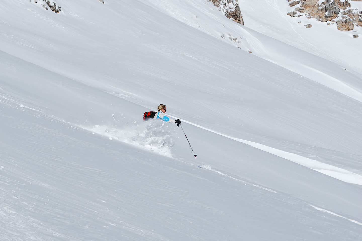 Ski Mountaineering to Forcella Grande in the Fanis Group