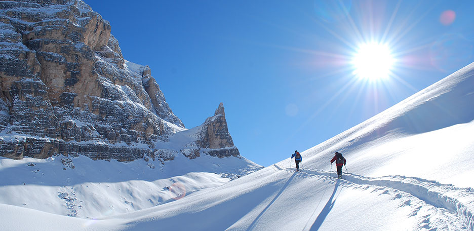 Ski Mountaineering to Forcella Grande in the Fanis Group
