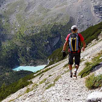 Trekking to Ciadin del Laudo and Sorapiss Lake