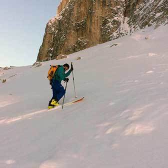 Ski Mountaineering to Passo di Prà Castron