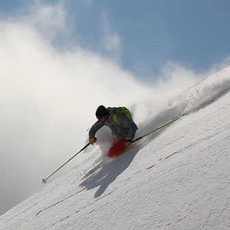 Off-piste Marbrèe, Freeride Skiing in Mont Blanc