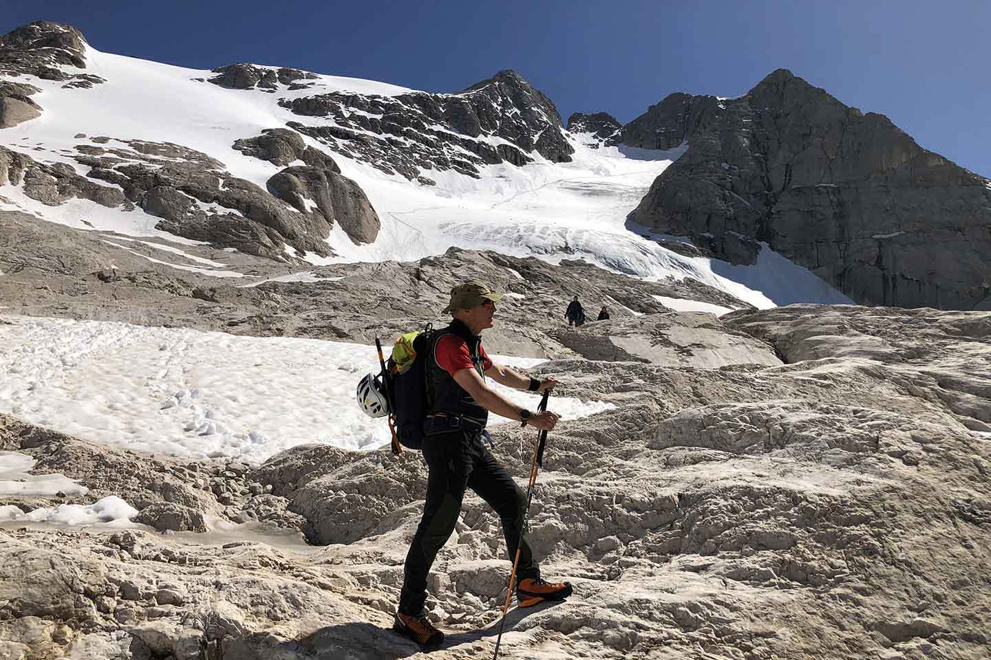 Marmolada Normal Route, Climbing to Punta Penia