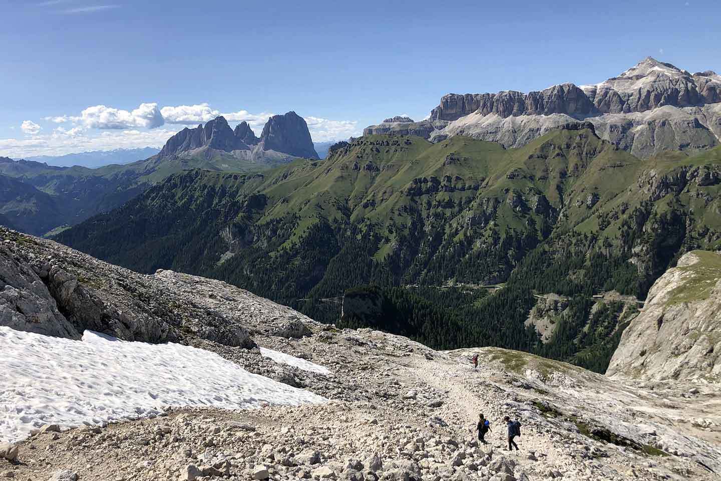 Marmolada Normal Route, Climbing to Punta Penia