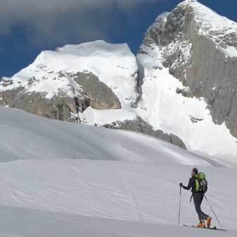Ski Mountaineering to Piccolo Vernel, Marmolada Range