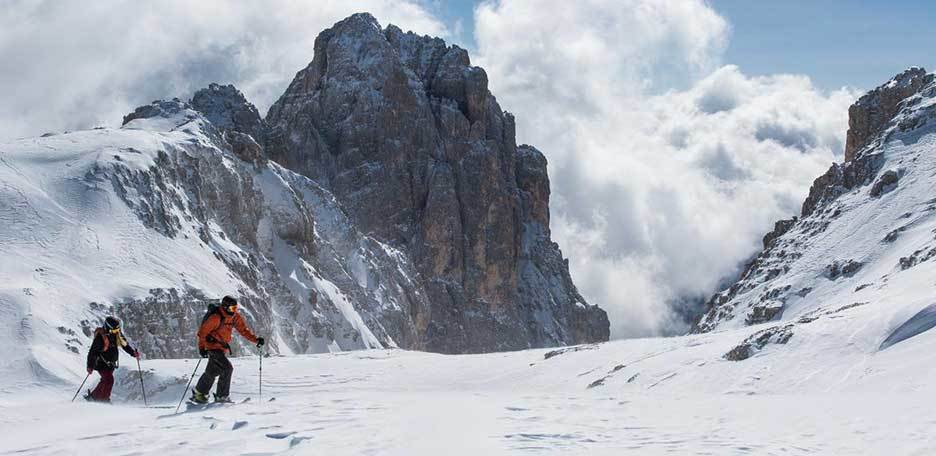 Ski Mountaineering to Cima dei Lastei from Val Canali