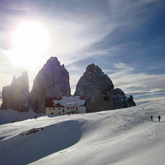Sci Alpinismo al Rifugio Locatelli dalla Val Fiscalina