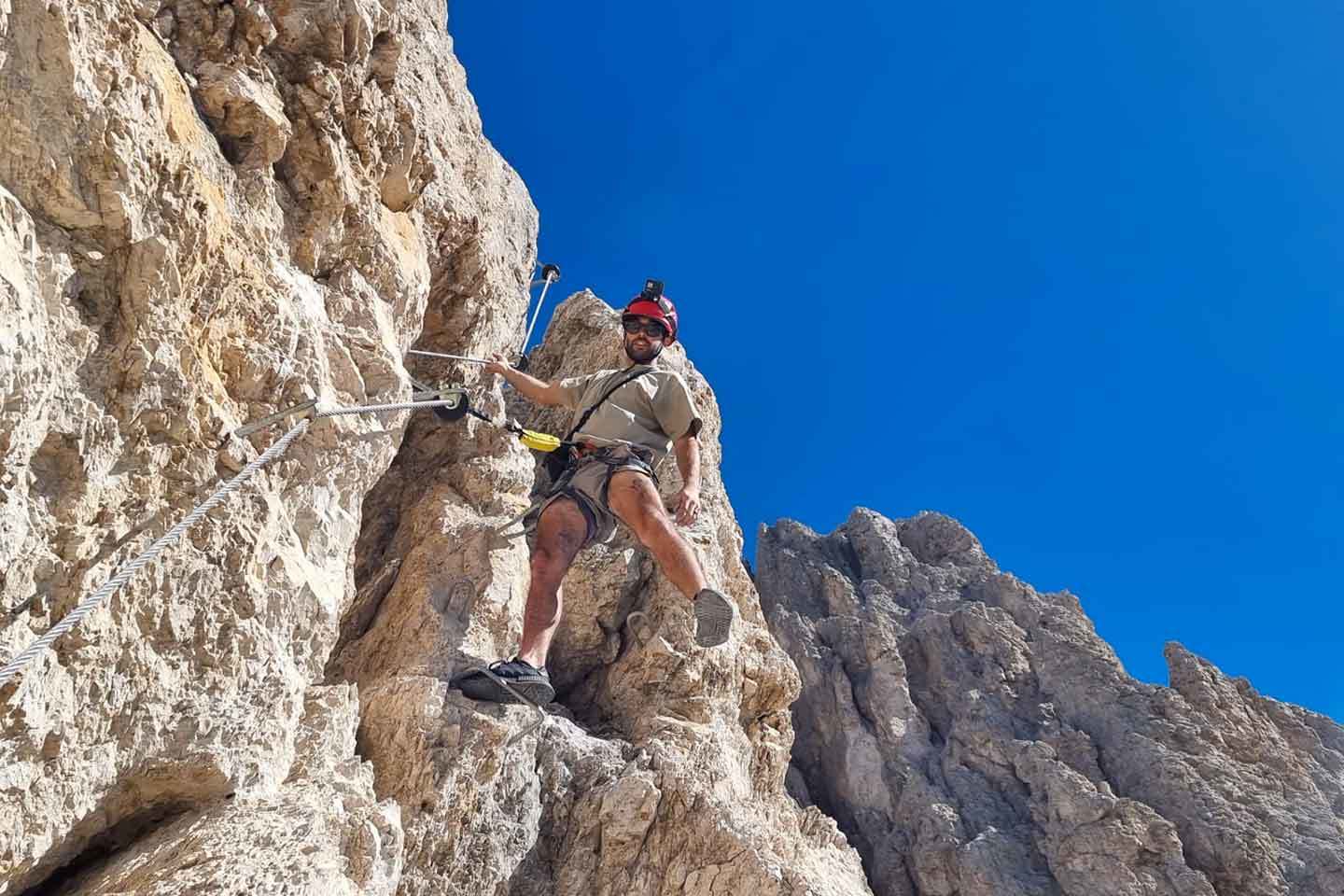 Sassolungo Via Ferrata, Furcela de Saslonch