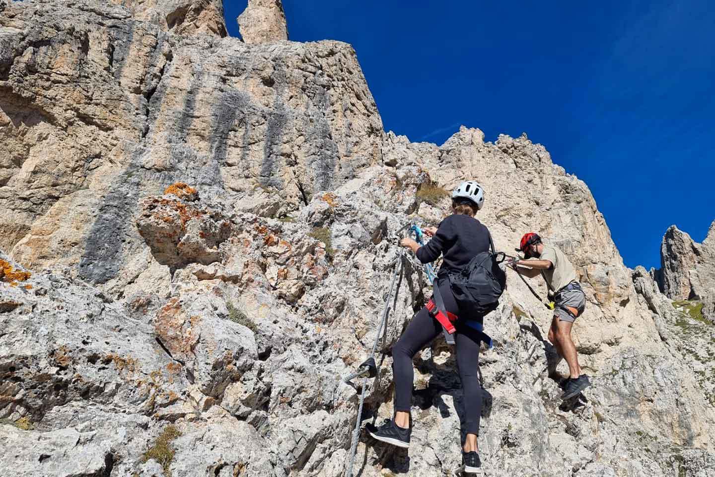 Sassolungo Via Ferrata, Furcela de Saslonch