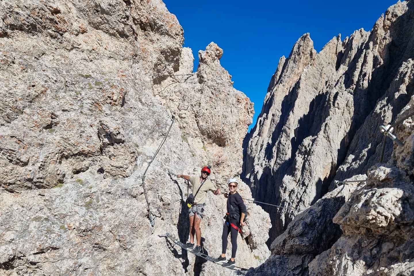 Sassolungo Via Ferrata, Furcela de Saslonch