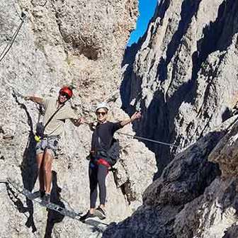 Sassolungo Via Ferrata, Furcela de Saslonch
