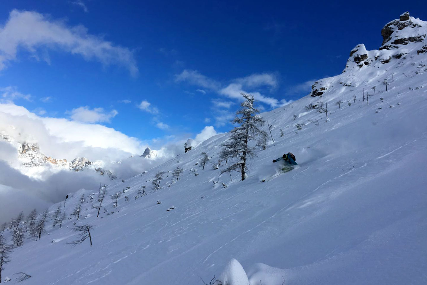 Sci Fuoripista Sci 18 al Monte Faloria