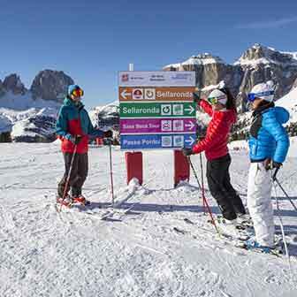 Sellaronda Ski Tour in the Dolomites