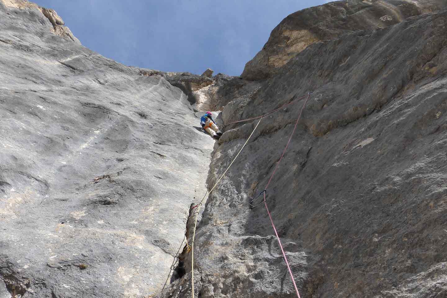 Tempi Moderni Climbing Route in Marmolada - Bruno Pederiva Mountain Guide
