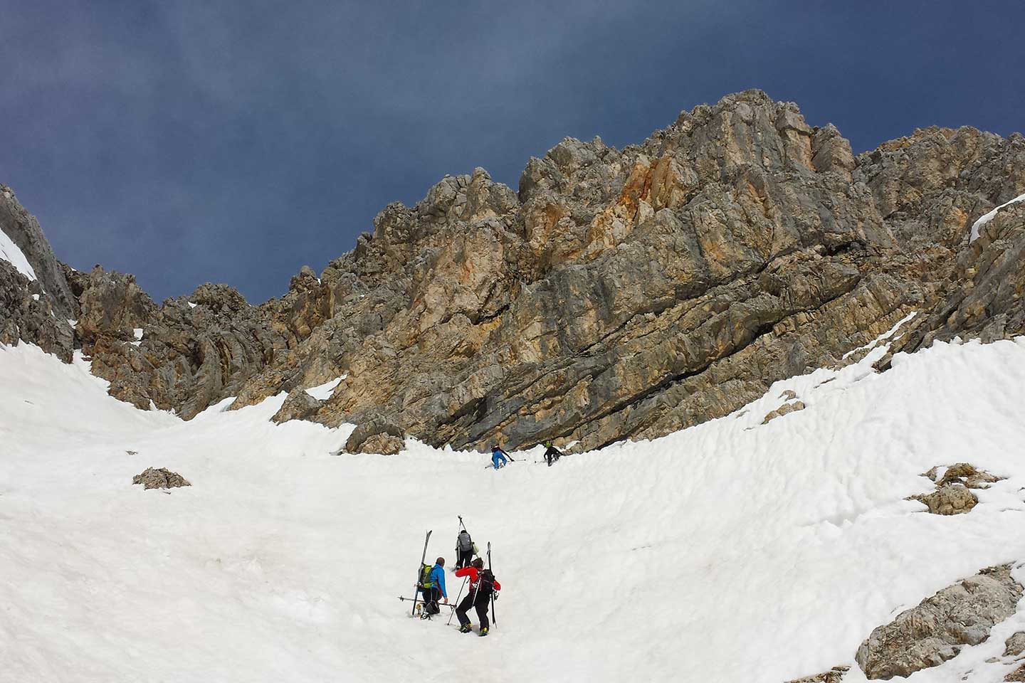 Sci Alpinismo alla Tofana Terza e Vallon de Raola