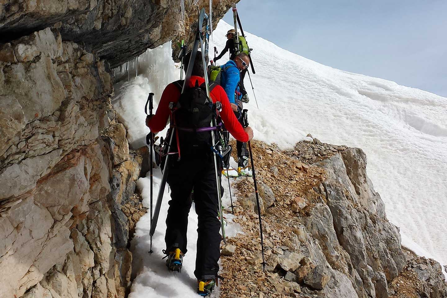 Sci Alpinismo alla Tofana Terza e Vallon de Raola