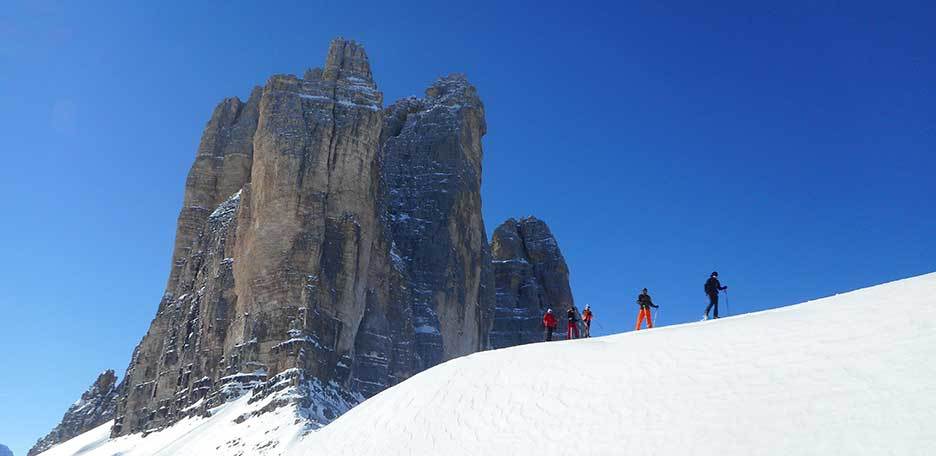 Excursion on Snowshoes to Tre Cime di Lavaredo