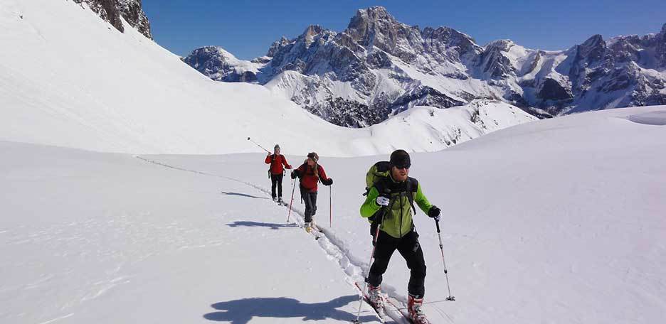 Ski Mountaineering to Cima Valcigolera from Passo Rolle