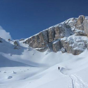 Ski Mountaineering to Punta Vallaccia in Val di Fassa