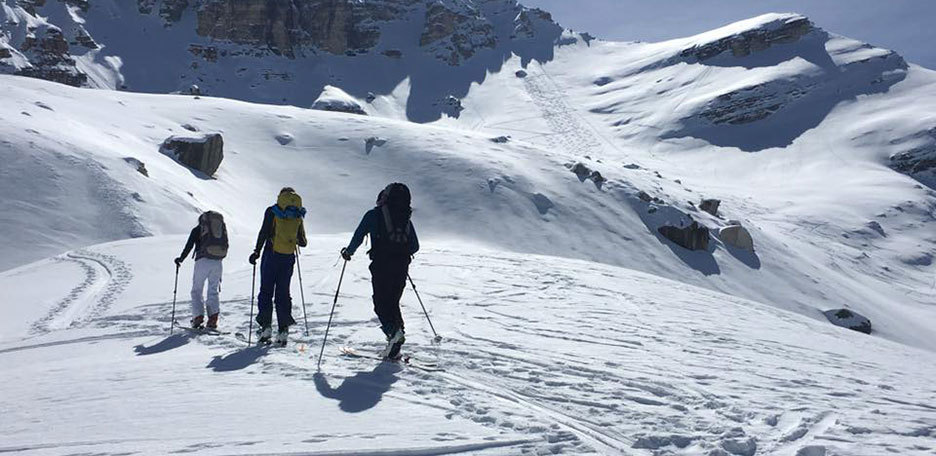 Sci Alpinismo al Picco di Vallandro nel Parco Naturale Fanes-Senes-Braies