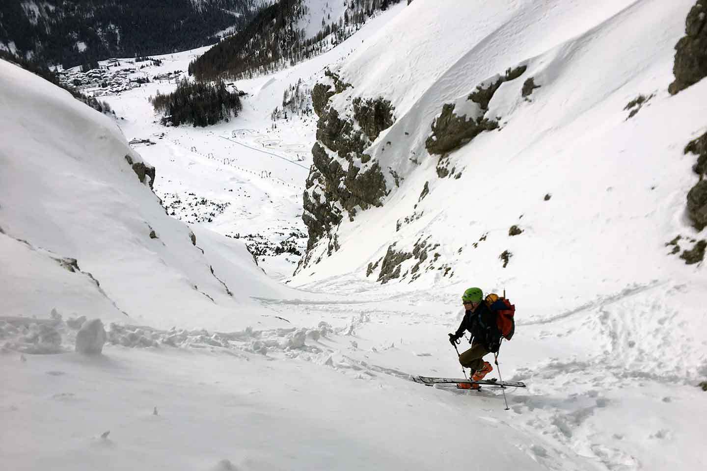 Sci Alpinismo alla Val Scura al Sassongher Sci Alpinismo alla Val Scura al Sassongher