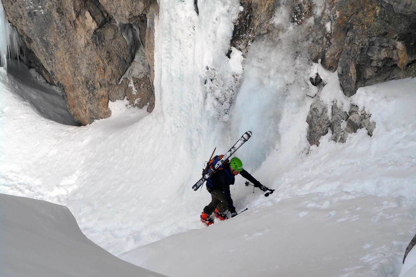 Ski Mountaineering in Sassongher to Val Scura