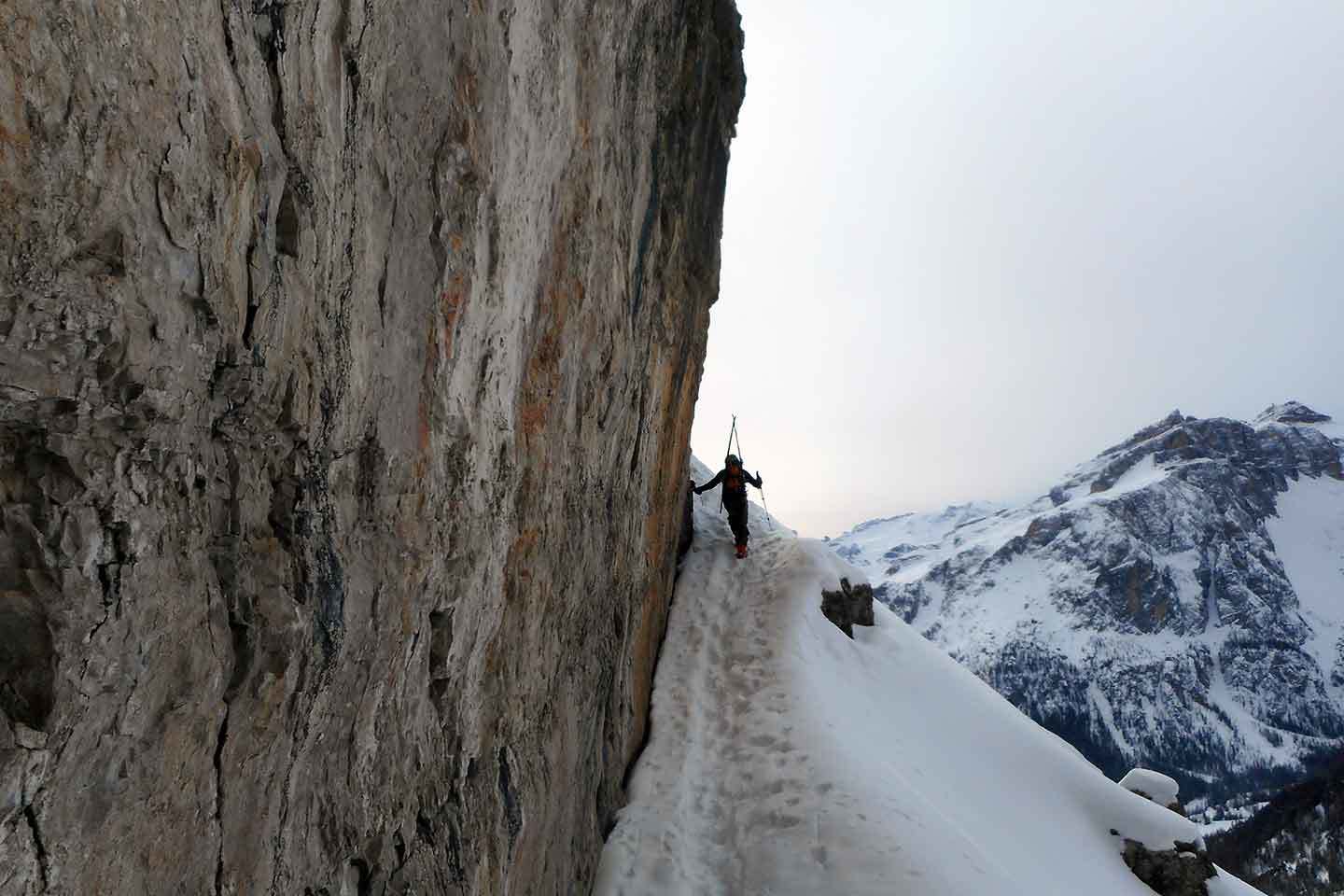 Sci Alpinismo alla Val Scura al Sassongher Sci Alpinismo alla Val Scura al Sassongher