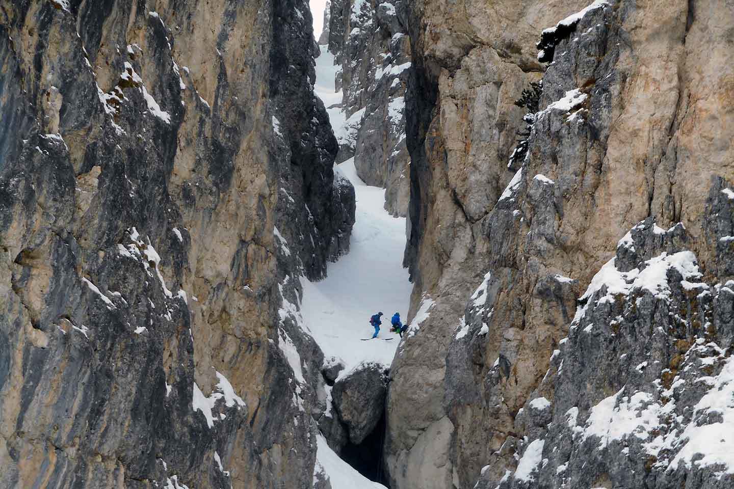 Sci Alpinismo alla Val Scura al Sassongher Sci Alpinismo alla Val Scura al Sassongher