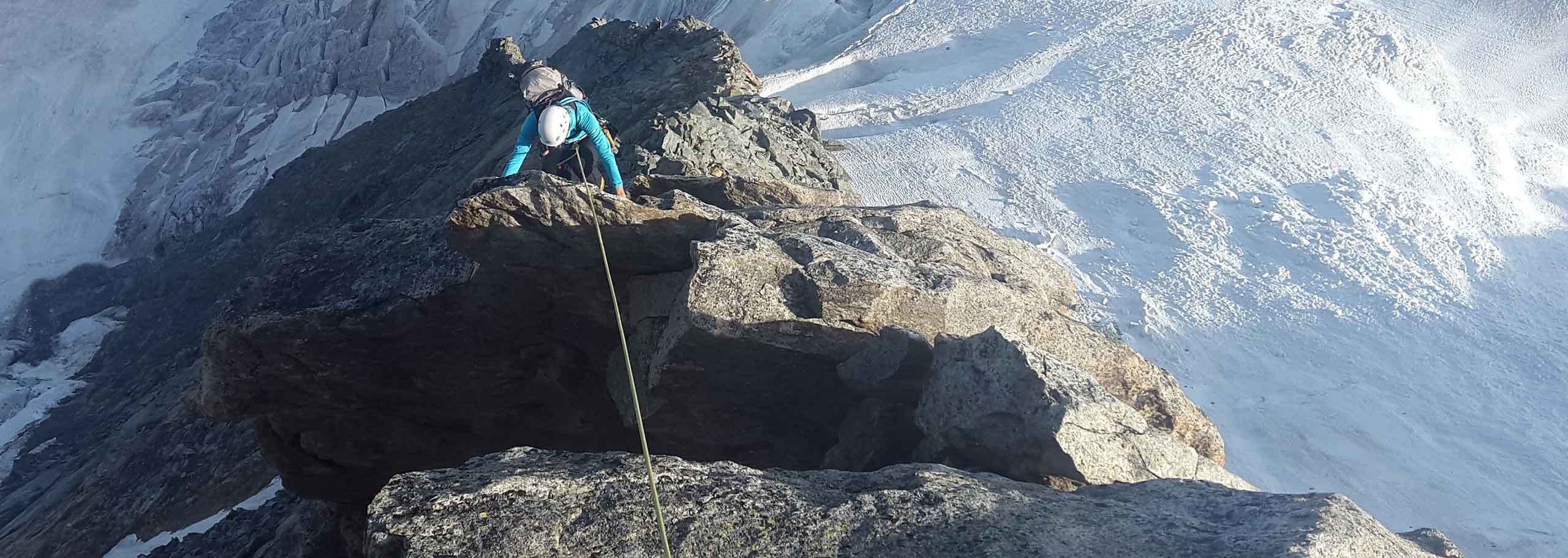 Rock Climbing in La Thuile, Trad and Sport Climbing