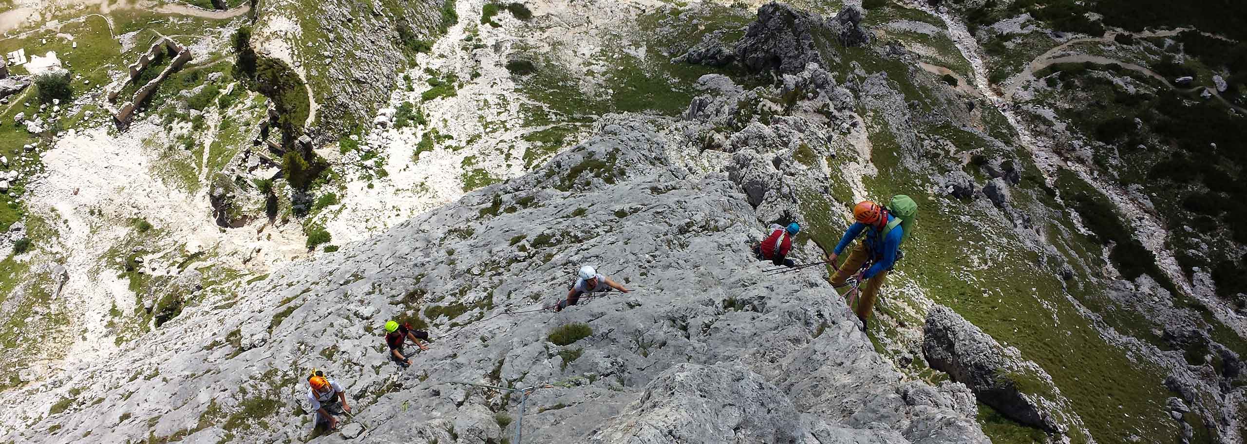 Climbing with a Mountain Guide in Arabba