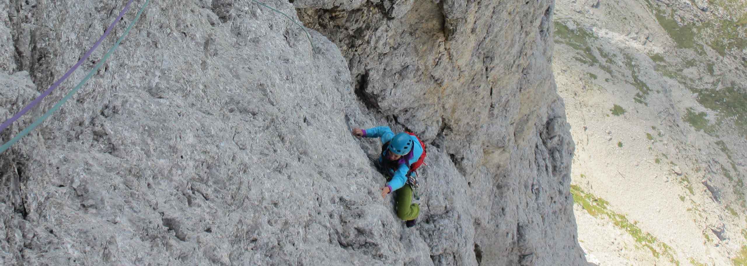 Climbing with a Mountain Guide in Predazzo and Pampeago